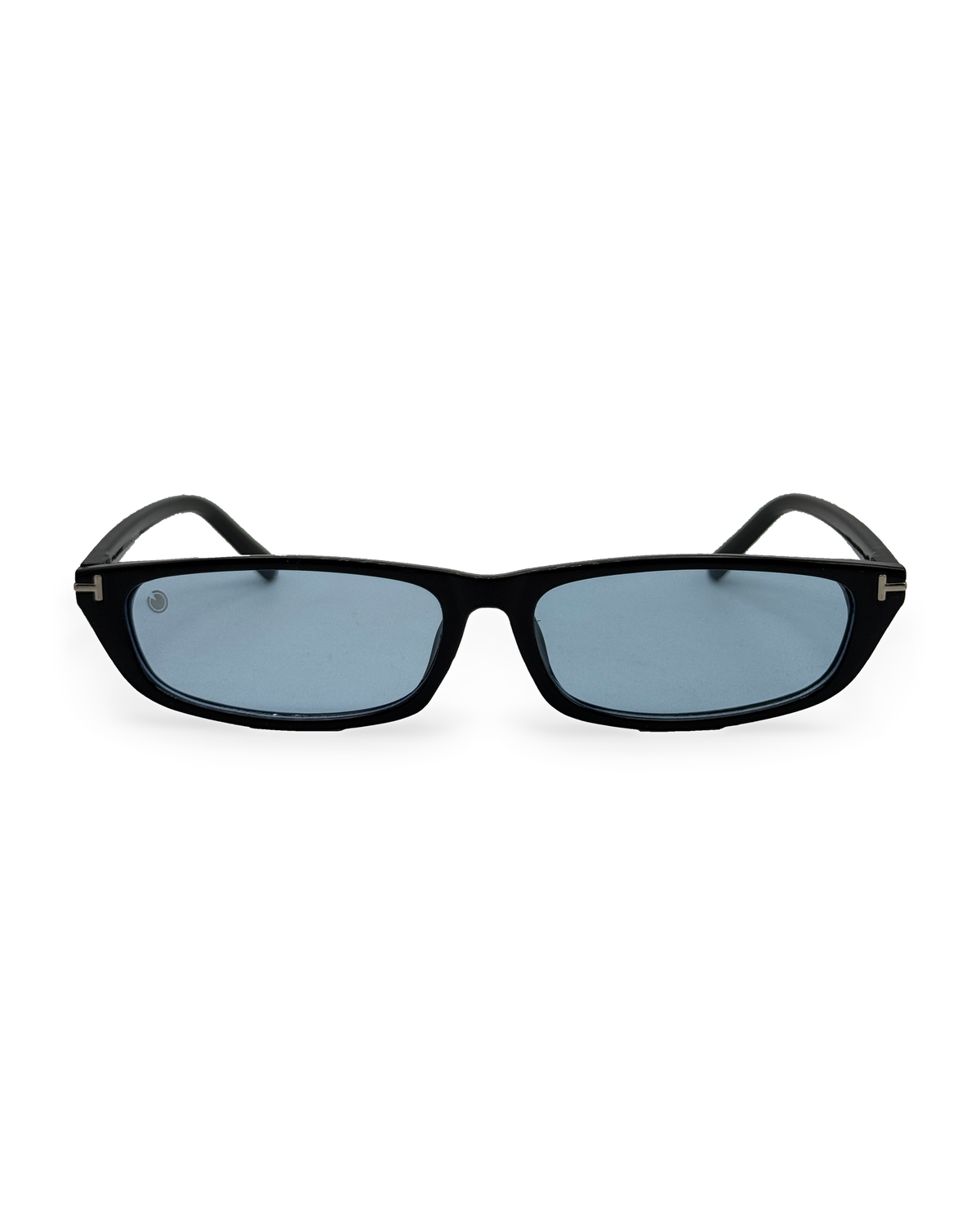 BEVERLY HILLS — Nero con Lenti Azzurre — vista frontale #Colore_Nero con Lenti Azzurre