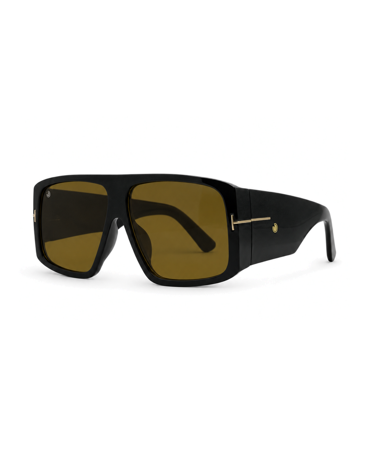 LAGOS – Nero con Lenti Beige – vista laterale