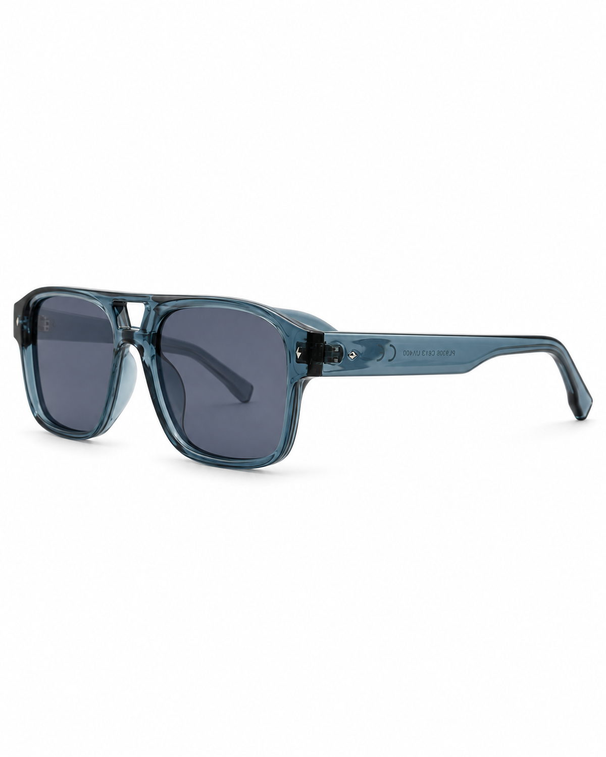 EXETER Blu Trasparente con Lenti Blu Grigie, vista a tre quarti