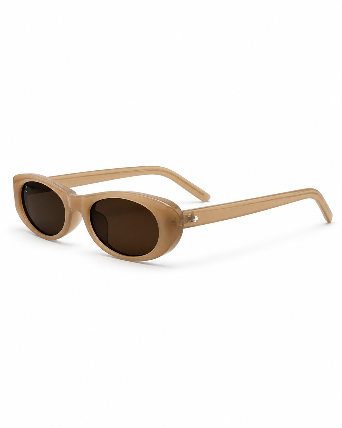 FLORENCE beige con lenti marroni, vista laterale